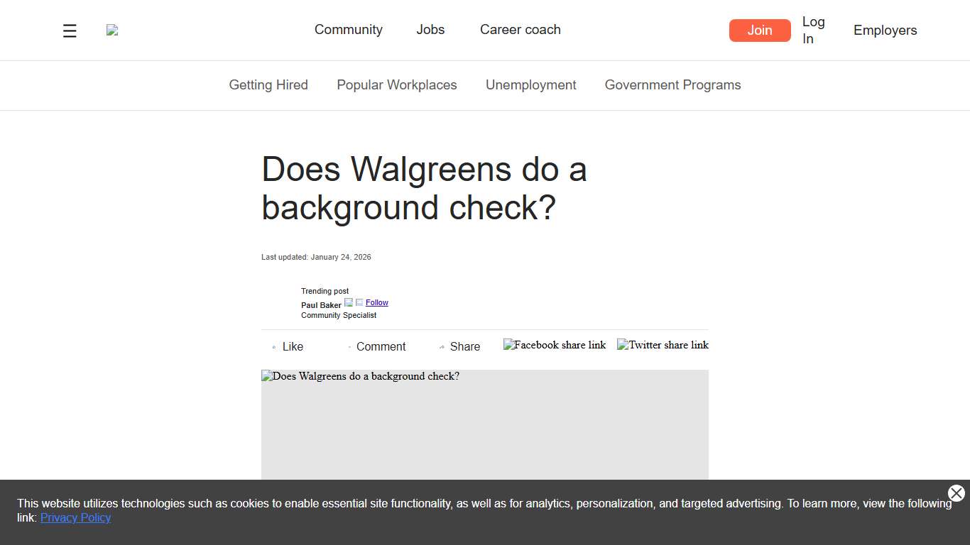Does Walgreens do a background check? Jobcase