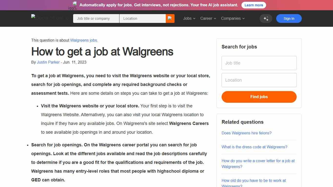 How to get a job at Walgreens - Zippia
